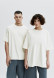 White color unisex mega oversize T-shirt 